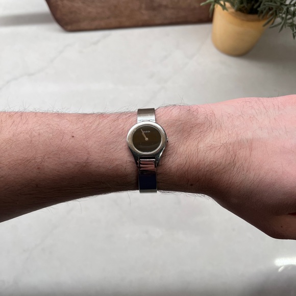 Gucci 6700L Belt Buckle Clasp Watch Womens Quartz Silver - Picture 4 of 7